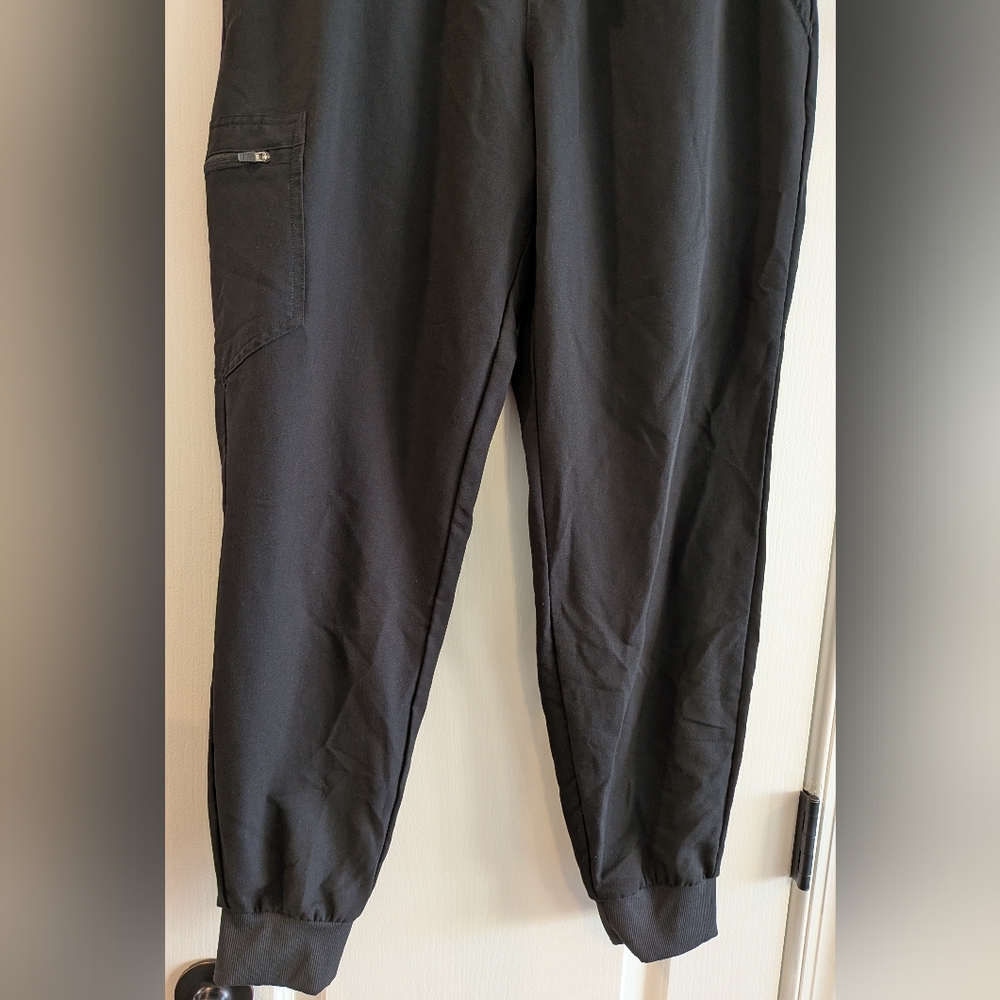 FIGS Zamora Jogger Scrub Pants Black Women's Size L Nurse CNA Medical Uniform - Picture 4 of 12
